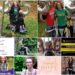 A collection of photos in a collage showing Hannah's highlights of 2021. A screenshot of #BenHannah3530 just giving page showing they reached £6500, photos of Hannah completing her #BenHannah3530 challenge, Hannah with 30 balloons on her 30th birthday, her National Diversity Award nomination banner, the Disability Power 100 2021 banner, her new Hannah's Hope logo and Hannah on the TV.