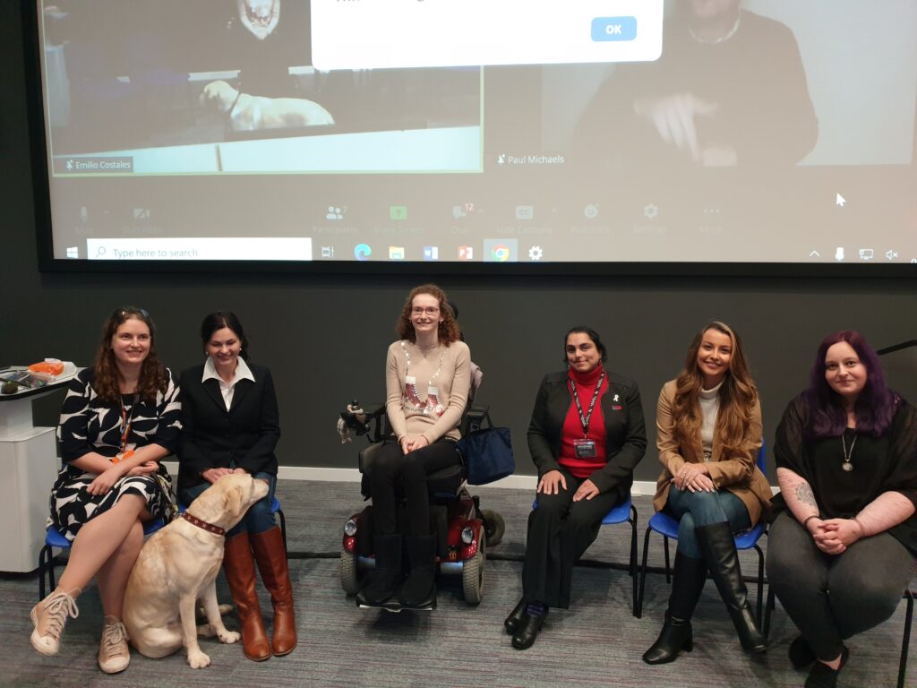 Invisible documentary Q&A and the launch with six disabled activists.