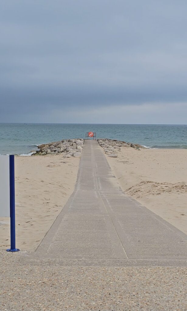 Concrete pier at Sandbanks